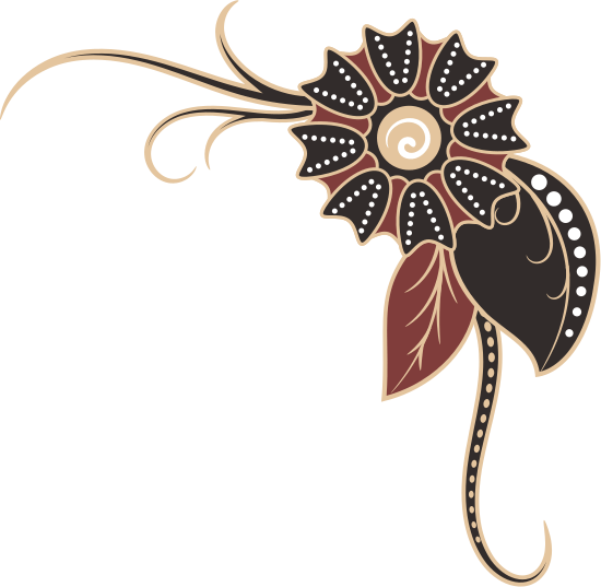 Dekorasi Bunga Sudut Kiri Bawah