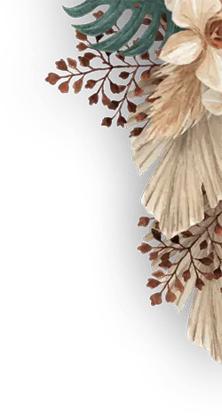 Dekorasi Bunga Sudut Kanan Atas